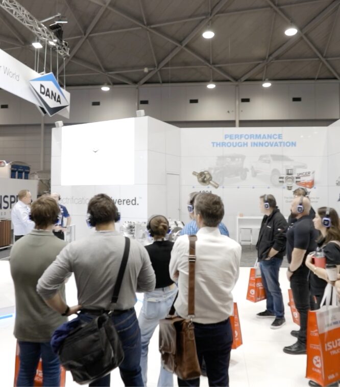 Client Engagement on Stand - Press Interview